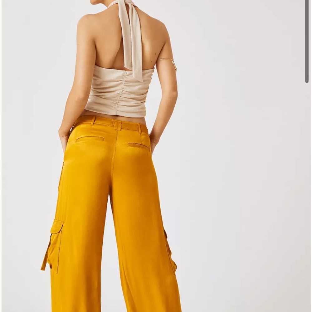 🌼By Anthropologie🌼Wide-Leg Cargo Pants - Picture 8 of 10